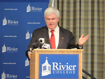 Gingrich at Riv