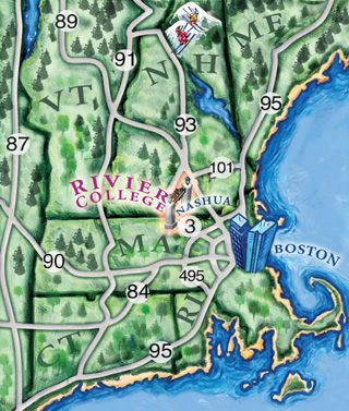 regional rivier map