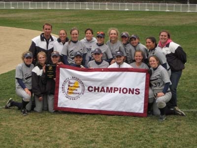 Softball team after win