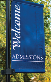 Admissions Welcome Flag