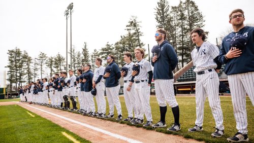 Rivier baseball game
