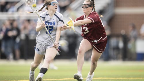 Rivier Raiders women's lacrosse game